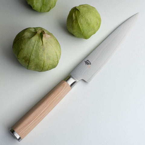 Image of Classic Blonde 6” Utility Knife, Blonde Pakkawood Handle, Full Tang VG-MAX Blade