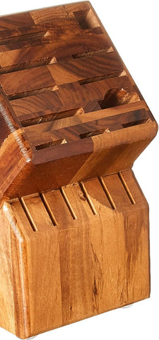 Image of 17-Slot Acacia Knife Storage Block