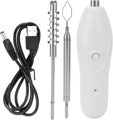 Image of Electric Fish Scaler, Multifunctional Fish Scale Scraper Remover Cleaner Seafood Descaler, Cordless Peeler Scaler with Replaceable Blade, Fruit Digging Vegetable Corer for Pepper, Bitter Gourd