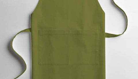 Image of Kitchen Apron for Men Women|Adjustable with Pocket Cloth Apron|Baking Banquet Cafe Chef Apron|Thanksgiving Christmas BBQ Gift