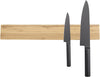 Bamboo Magnetic Knife Holder for Wall 17 Inch Knife Magnetic Strip Bar Rack- 50% Stronger Magnet - Safe, Secure & Easy Storage Solution for Kitchen Knives, Metal Utensils & More