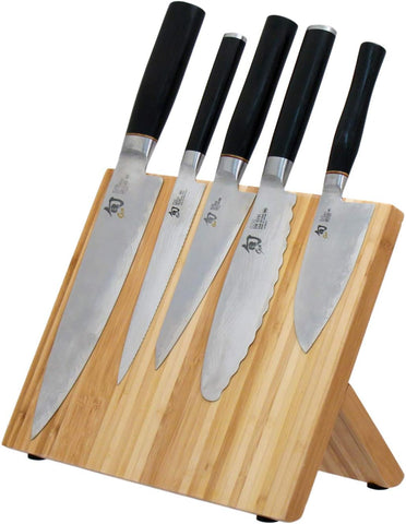 Image of Bamboo Magnetic  - the Kitchen Magnetic  Has Revolutionized Storing and Displaying Your Knifes Both Elegantly, and Safely. This  Keeps Your Cutlery Close at Hand.