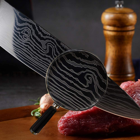 Image of Professional Chef Knife, 8 Inch Pro Kitchen Knife, German High Carbon Stainless Steel Knife with Ergonomic Handle