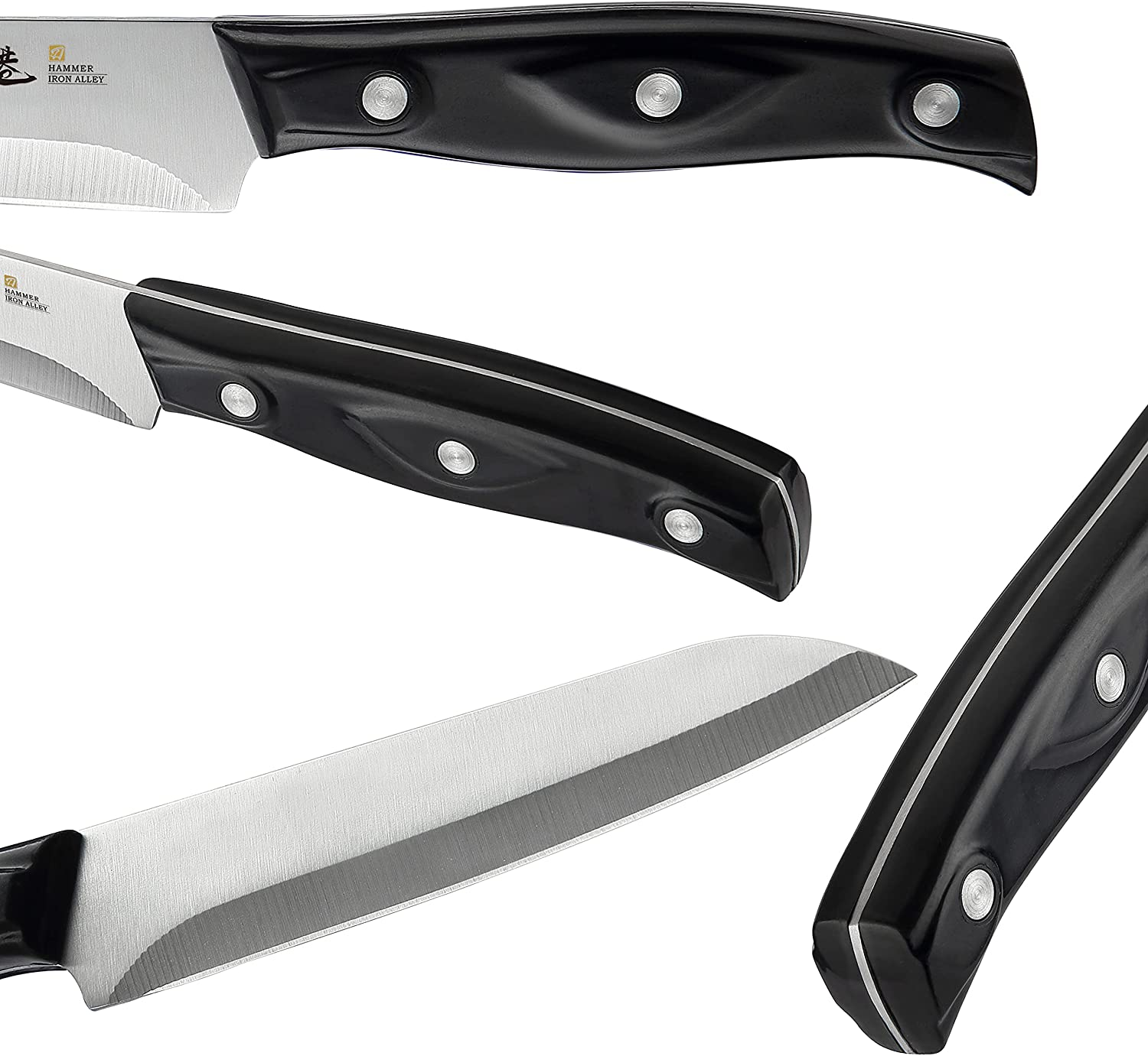 4PCS Paring Knife - 4/4.5 Inch Fruit and Vegetable Paring Knives - Ultra Sharp Kitchen Knife - Peeling Knives - German Stainless Steel-Abs Handle