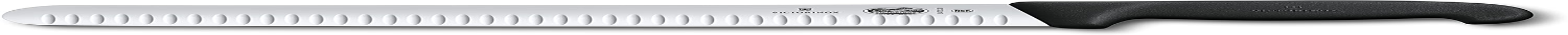 Victorinox-Swiss-Army- 47645 Cutlery Fibrox Pro Slicing Knife, Granton Blade, Black, 12-Inch