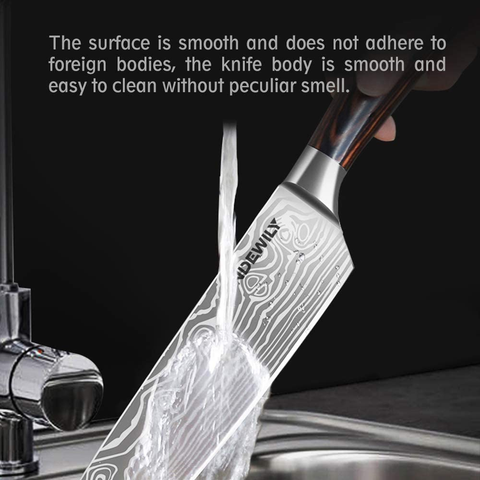 Image of Professional Kitchen Knives High Carbon Stainless Steel Chef Knife Set,3Pcs Ultra Sharp Japanese Knife with Sheath,Ergonomic Pakkawood Handle Elegant Gift Box for Home or Restaurant