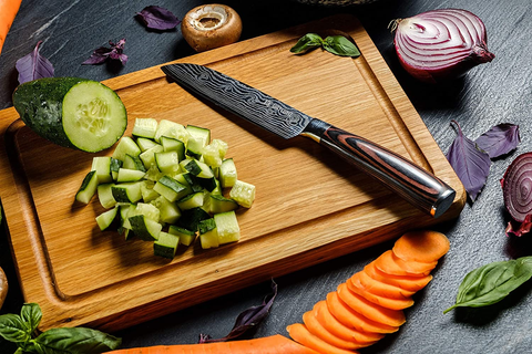 Image of Yatoshi 7 Knife Set - Pro Kitchen Knife Set Ultra Sharp High Carbon Stainless Steel with Ergonomic Handle