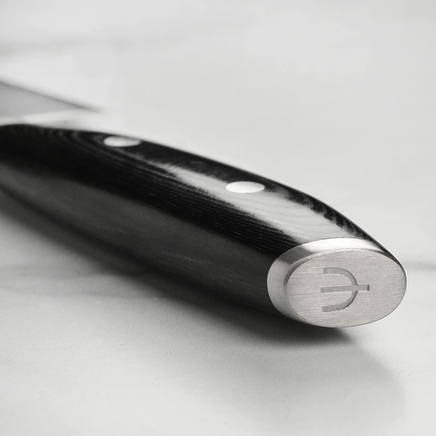 Image of Yaxell Mon 8" Chef'S Knife - Made in Japan - VG10 Stainless Steel Gyuto with Micarta Handle