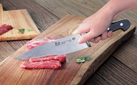 Image of Cangshan V2 Series 1022520 German Steel Forged 5-Piece Starter Knife Block Set, Acacia