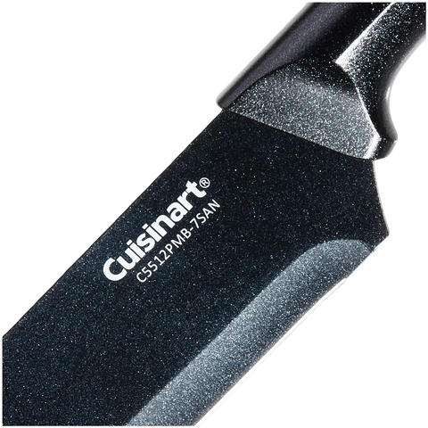 Image of Cuisinart C55-12PMB Advantage 12 Piece Metallic Knife Set with Blade Guards, Black