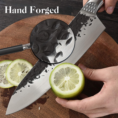Image of Chef Knife 8 Inch Professional Kitchen Knives High Carbon Steel Japanese Chef'S Knife Meat and Vegetable Cooking Knife for Home Restaurant