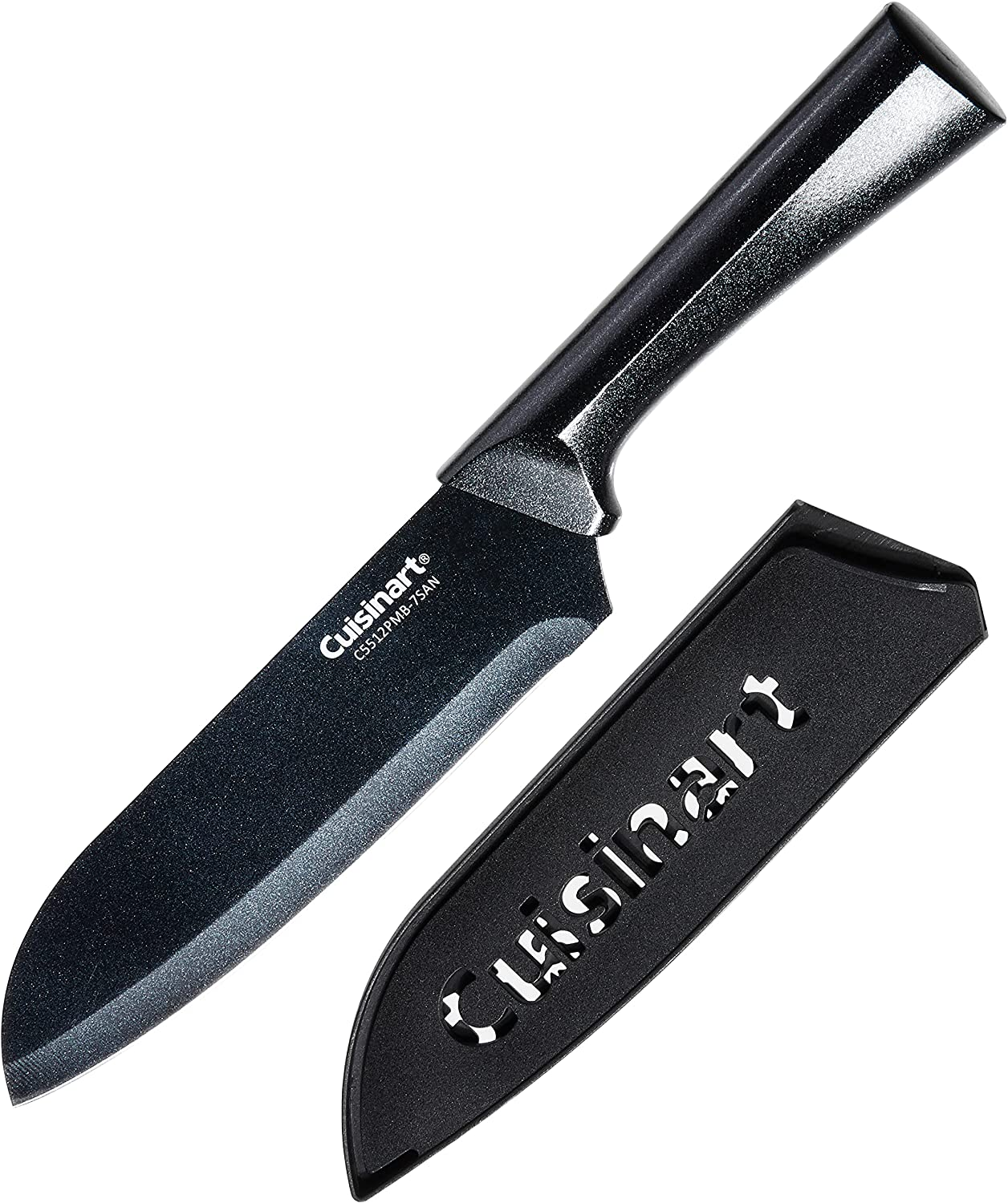 Cuisinart C55-12PMB Advantage 12 Piece Metallic Knife Set with Blade Guards, Black