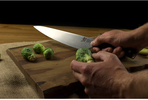Image of Shun Cutlery Kanso 8-Inch Stainless Steel, All Purpose, Durable, Essential, Handcrafted Japanese Gyuto Style Chef’S Knife; Scratch Resistant Heritage Finish for Kitchen Food Preparation Tasks at Home