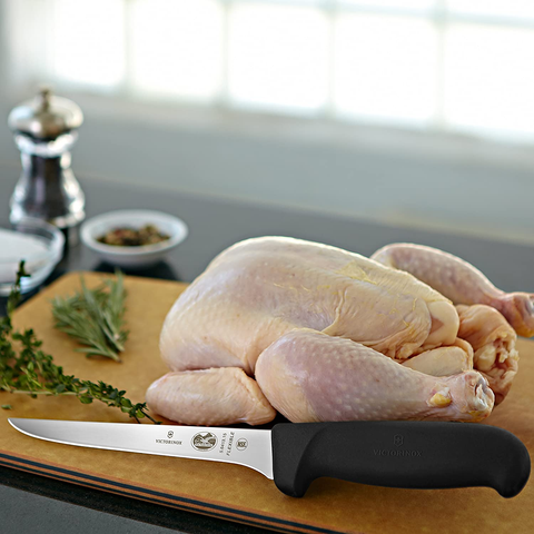 Image of Victorinox Fibrox Pro 6-Inch Boning Knife with Flexible Blade, Black