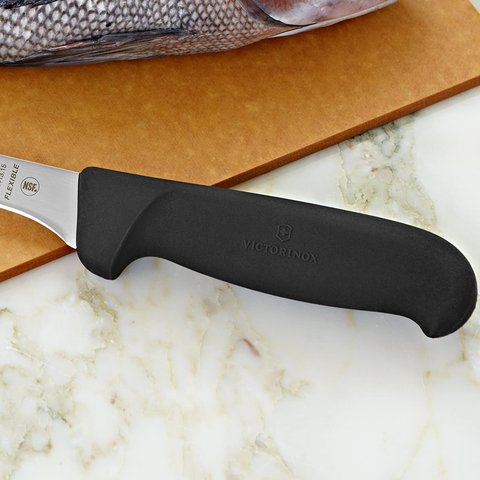 Image of Victorinox Fibrox Pro 6-Inch Boning Knife with Flexible Blade, Black