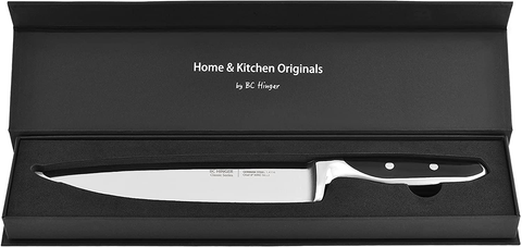 Image of BC.HINGER Professional Chef Knife, 8 Inch Pro Kitchen Knife, German High Carbon Stainless Steel Knife with Ergonomic Handle and Gift Box,Ultra Sharp Blade,Suitable for All Cutting Task