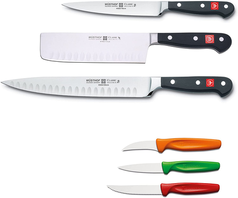 Image of WÜSTHOF Classic 3-Piece Chef'S Knife Set with Paring Knives