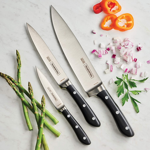 Image of Tramontina Kitchen Knife Set Forged 3 Pc, 80008/020DS