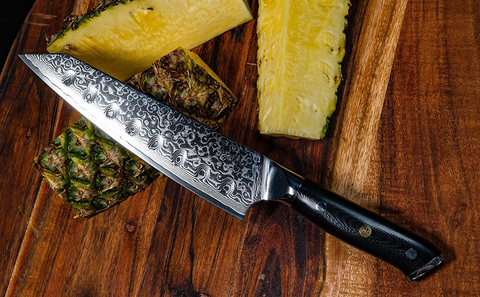 Image of Kiritsuke Chef'S Knife 8 Inch Damascus Japanese VG10 Super Steel 67 Layer High Carbon Stainless Steel by Oxford Chef