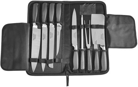 Image of Ross Henery Professional 10 Piece Premium Stainless Steel Chef'S Knife Set / Kitchen Knives in Case
