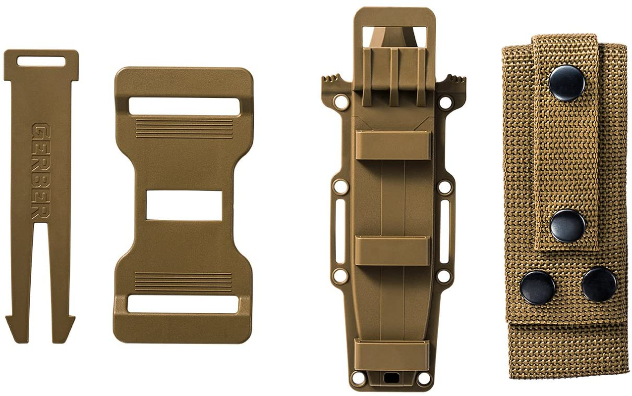 GERBER Strongarm Fixed Blade Knife with Serrated Edge - Coyote Brown