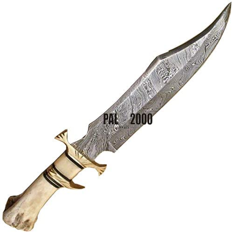 Knives - Custom Handmade Inch Knife - Hand Forged Damascus Steel Knife - Knife with Sheath - (9871)