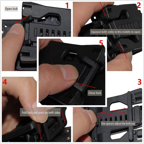 Image of Oerla TAC Knives OLX-004 Fixed Blade Outdoor Duty Straight Knife 420HC Stonewashed Steel Field Knife Camping Knife with G10 Handle Waist Clip EDC Kydex Sheath (Black)