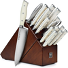 J.A. Henckels International 16 Piece Forged Accent Off-White Knife Block Set