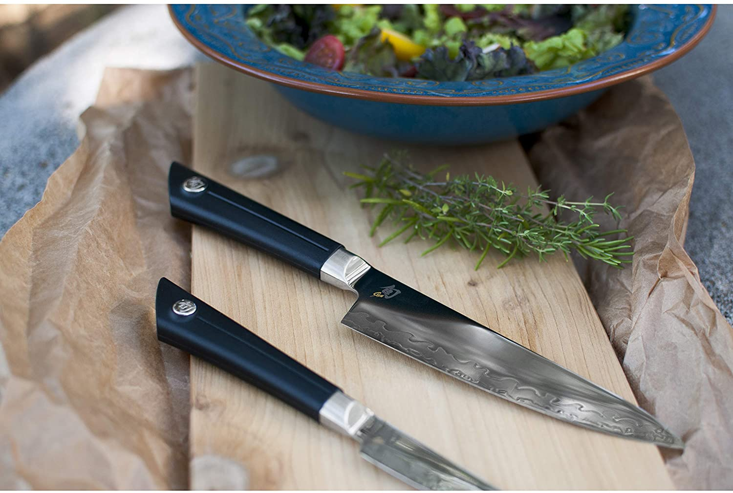 Shun Sora 6 Inch Chef Knife with 16-Degree, Composite Blade Technology NSF Certified, Lightweight and Durable Handcrafted in Japan, VB0723, Metallic