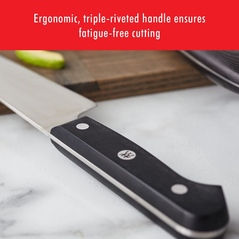 Image of ZWILLING Gourmet 8-Inch Chef’S Knife, Kitchen Knife, Black, Stainless Steel