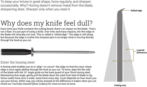 Image of Shun Premier Grey Chef Knife, 8 Inch VG-MAX Steel Blade, Cutlery Handcrafted in Japan