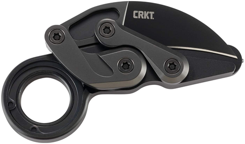 Image of CRKT Provoke First Responder Folding Pocket Knife: Morphing Karambit, D2 Blade Steel, Kinematic Pivot Action, Integrated Safety Lock, Low Profile Pocket Clip, Glass Breaker, Sheath 4042