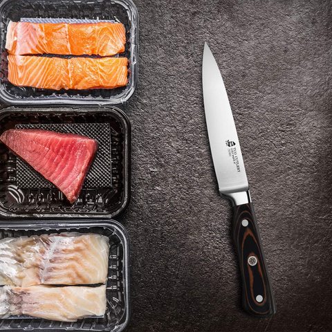 Image of TUO Chef Knife 6 Inch-Cook'S Knife Professional Kitchen Knife-German Stainless Steel Gyuto Knife-G10 Ergonomic Handle with Gift Box-Legacy Series