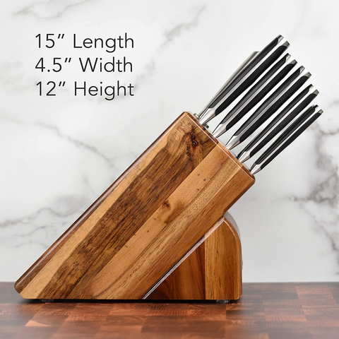 Image of Wusthof Classic Ikon 10 Piece Knife Set with Acacia Block