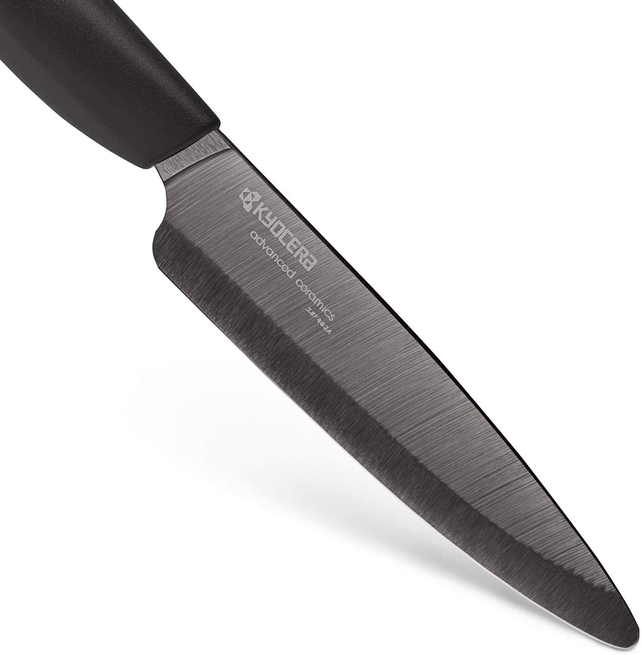 Kyocera Revolution Ceramic Knife Set, Sizes: 6", 5.5", 4.5", 3", Black Handle W/Black Blades