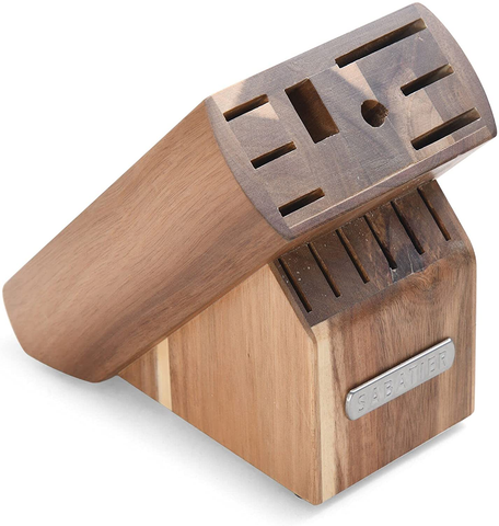 Image of Sabatier Forged Triple Rivet Knife Block Set, 15-Piece, White