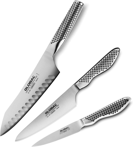 Image of Global Knife Set with Asian Chef’S, Prep and Paring Knives – Stainless Steel, 3 Piece