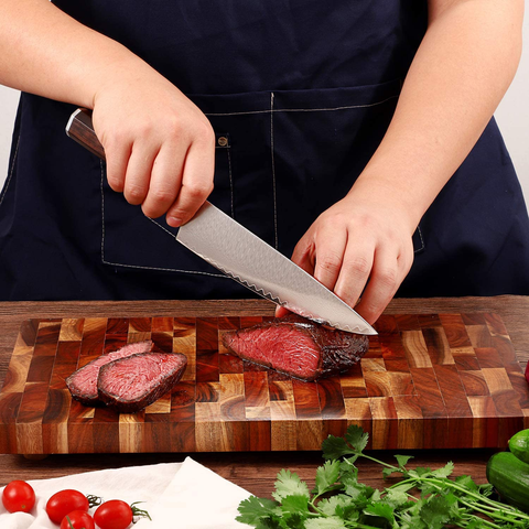 Image of FAMCÜTE 8" Chef'S Knife, Made of 67 Layers Damascus W/Octago Indonesian Ebony Handle Professional Japanese Gyuto Knife Have Razor Sharp and Superb Edge Retention
