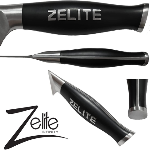 Image of Zelite Infinity Kiritsuke Chef Knife 9 Inch - Comfort-Pro Series - German High Carbon Stainless Steel - Razor Sharp
