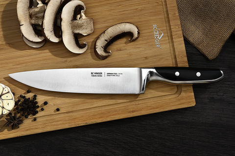 Image of BC.HINGER Professional Chef Knife, 8 Inch Pro Kitchen Knife, German High Carbon Stainless Steel Knife with Ergonomic Handle and Gift Box,Ultra Sharp Blade,Suitable for All Cutting Task
