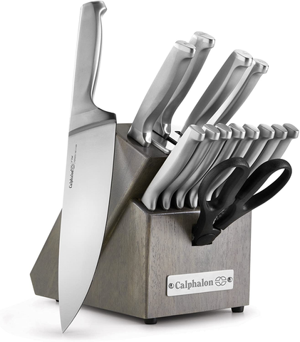 Image of Calphalon Classic Self-Sharpening Stainless Steel 15-Piece Knife Block Set