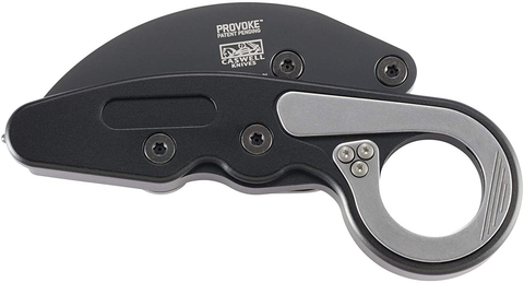 Image of CRKT Provoke First Responder Folding Pocket Knife: Morphing Karambit, D2 Blade Steel, Kinematic Pivot Action, Integrated Safety Lock, Low Profile Pocket Clip, Glass Breaker, Sheath 4042