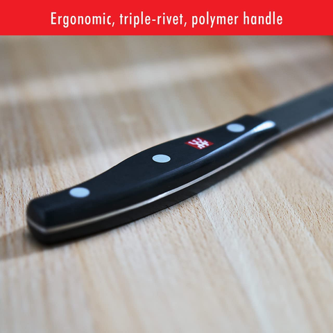 Image of ZWILLING Twin Signature 7-Pc Kitchen Knife Set with Block, Chef Knife, Paring Knife, Utility Knife, Knife Sharpener, Kitchen Shears
