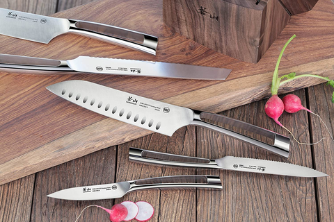 Image of Cangshan N1 Series 1022377 23-Piece German Steel Forged Knife Block Set, Walnut Block