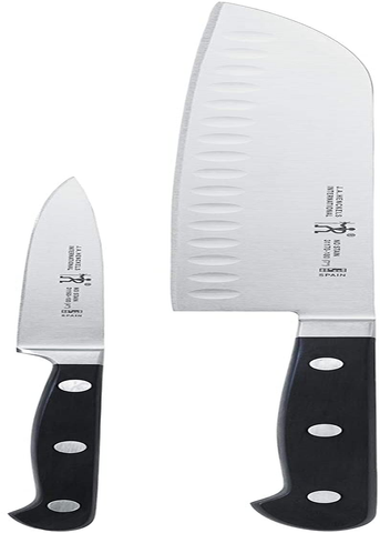 Image of HENCKELS Classic Asian Knife Set, 2-Piece, Black/Stainless Steel