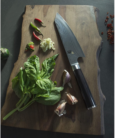 Image of Shun Classic 8-Inch Kiritsuke Kitchen Knife; Chef’S Knife with 68 Layers of Stainless Damascus Steel Cladding; Handcrafted in Japan; Multi-Purpose Knife Handles Full Range of Kitchen Tasks