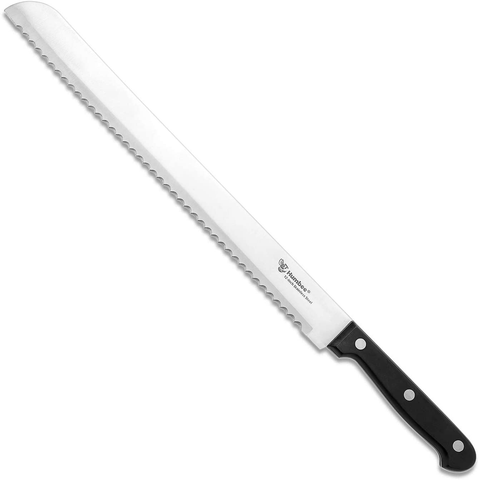Image of Humbee Chef Serrated Bread Knife for Home Kitchens Bread Knife 12 Inch Black