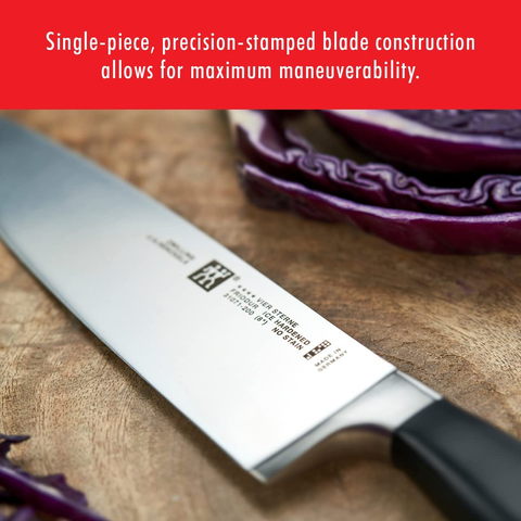 Image of ZWILLING Gourmet 8-Inch Chef’S Knife, Kitchen Knife, Black, Stainless Steel