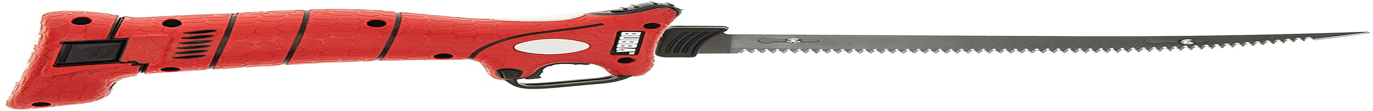 BUBBA Li-Ion Cordless Electric Fillet Knife with Non-Slip Grip Handle, 4 Ti-Nitride S.S. Coated Non-Stick Reciprocating Blades, Charger and Case for Fishing