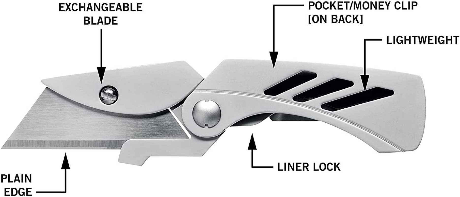 Gerber Gear 31-000345N EAB Lite Pocket Knife, Stainless Steel